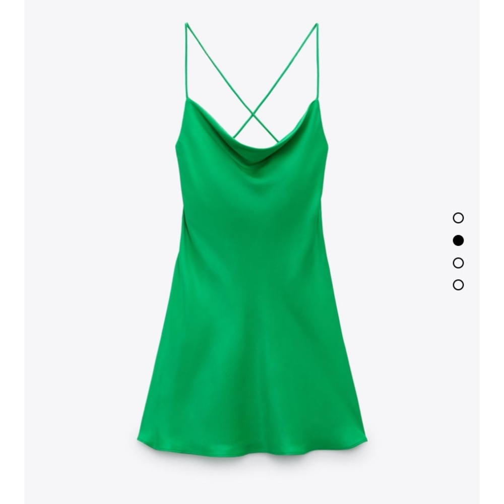 Zara Silk Green Dress